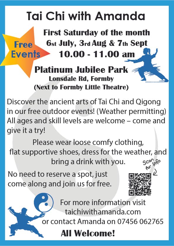Free Saturday Morning Tai Chi in Formby, Sefton